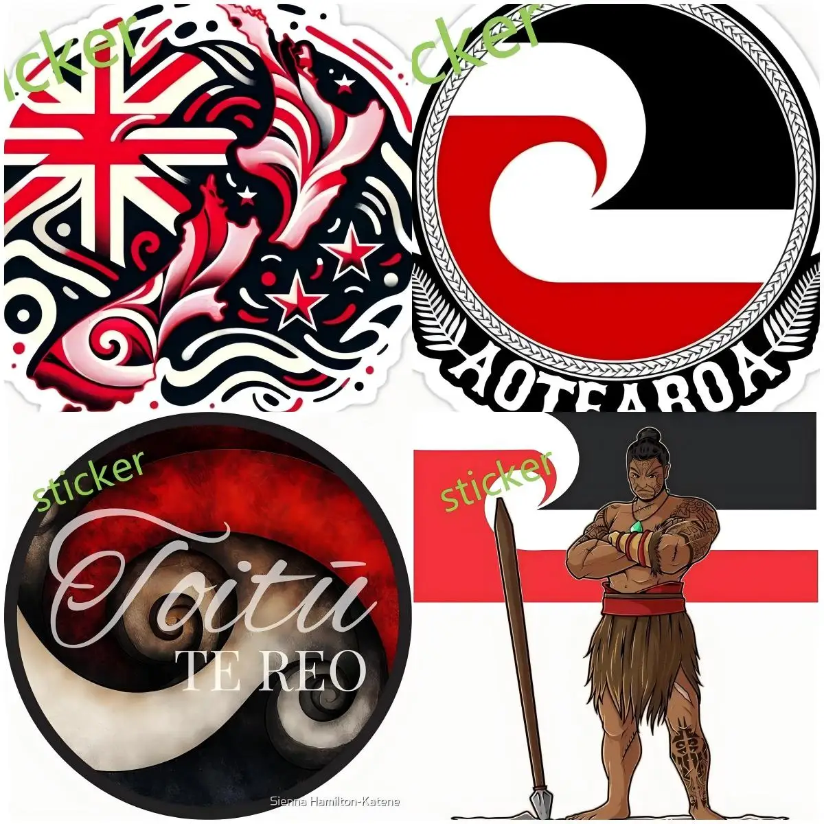 

Maori Flag Car Stickers Decal Camper Accessories Woman Stickers Waterproof Decoration Windshield Occlusion Scratch