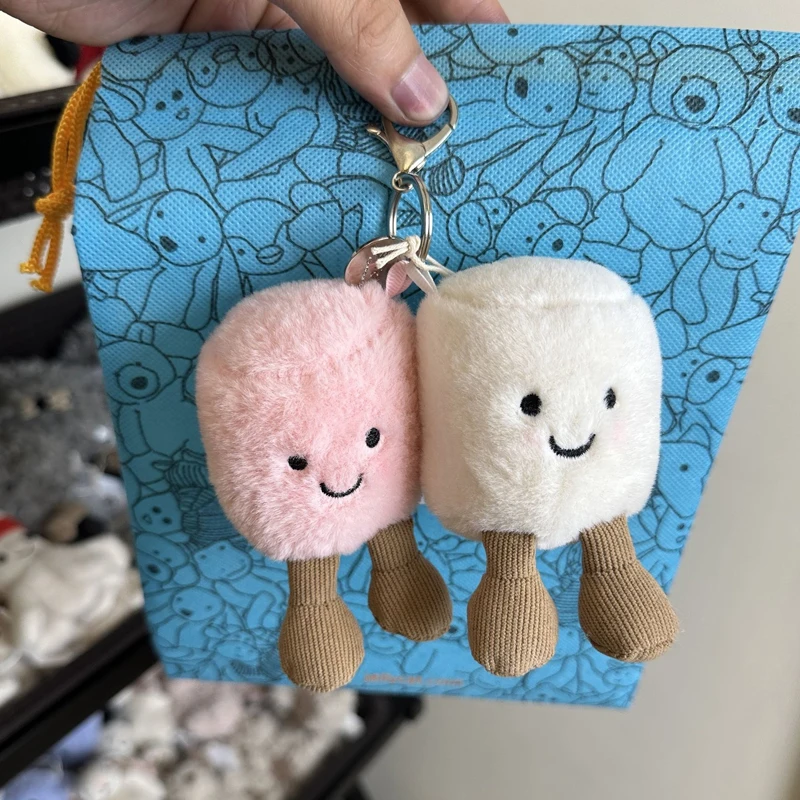 Multiplestyles Plush Cotton Cat Candy Two Tone Cute Soft Two Tone Keychain Bag Pendant Plush Bag And Car Decoration Holiday Gift