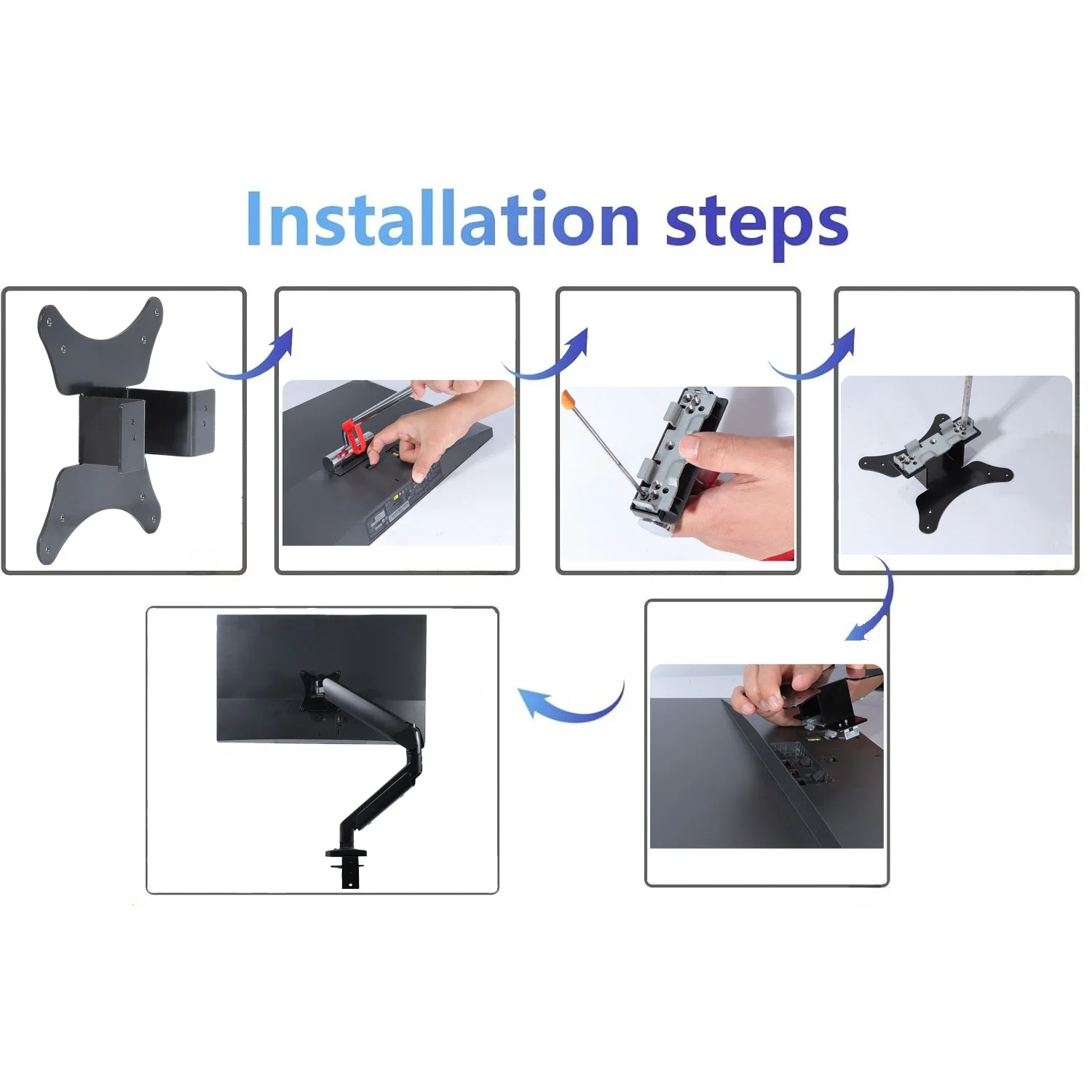 New VESA Mount Adapter for Lenovo L24q-10 L24q-20 L24i-10 L24i-20 X24q-10 by Mount Bracket for VESA 75x75 100x100 Monitors Arms