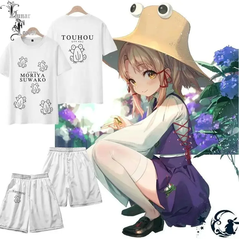 

Touhou design moriya suwako 3d printing T-shirt summer round neck short sleeve popular anime japanese game streetwear 2024