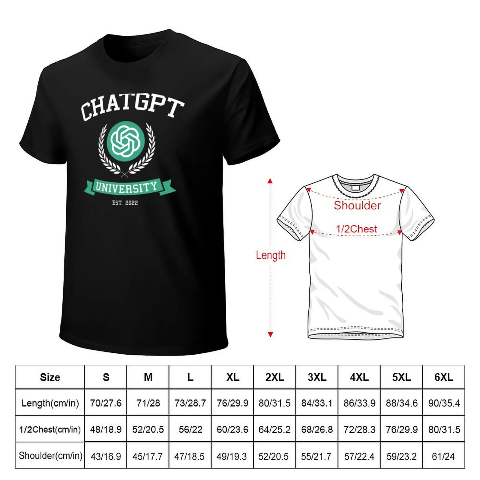 ChatGPT University - funny shirt, gift idea, chatgpt, openai, tech, it, coding, programmer, developer, collegehumor, bir T-shirt