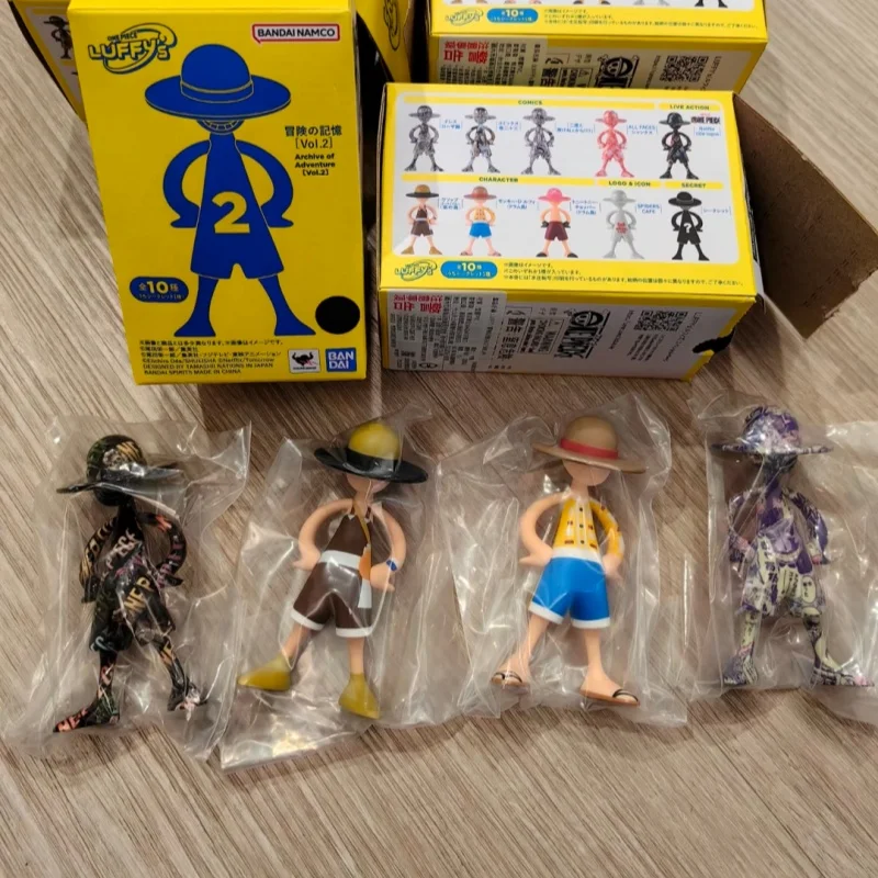 

In Stock Bandai ONE PIECE LUFFY's Adventure Memory Series 2nd Generation Anime Figures Monkey D. Luffy 9cm Model Ornament Toys
