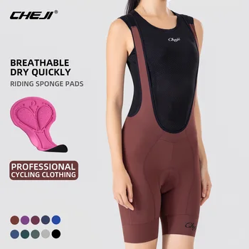 CHEJI new cycling bib shorts pants women bib shorts bicycle bike shorts sports cycling clothing equipment Cuissard Cyclisme