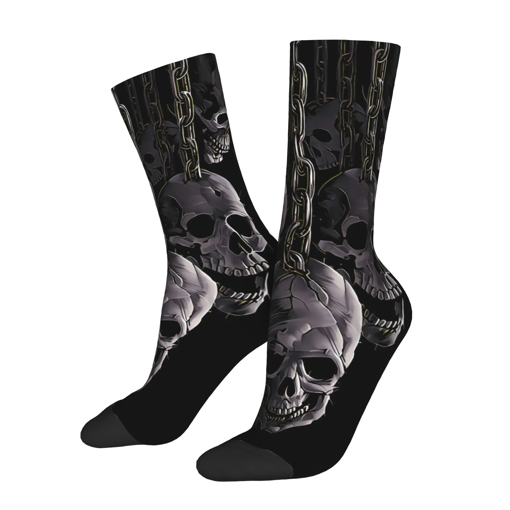 

Skull Bones Sock Printed Man Polyester Fashion Popular