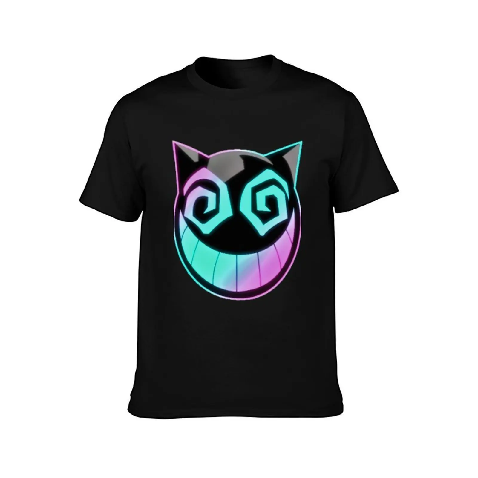 Jings Mask Logo #2 T-Shirt, Summer Casual Cotton Tee, Oversized Streetwear Tops, Vintage Graphic Print, Loose Fit Short Sleeve