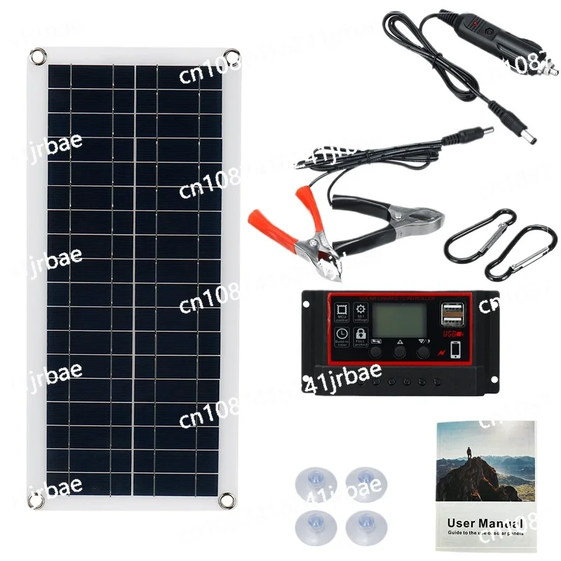 1000W Solar Panel 12V Solar Cell 10A-100A Controller Solar Panel for Phone RV Car MP3 PAD Charger Outdoor Battery Supply