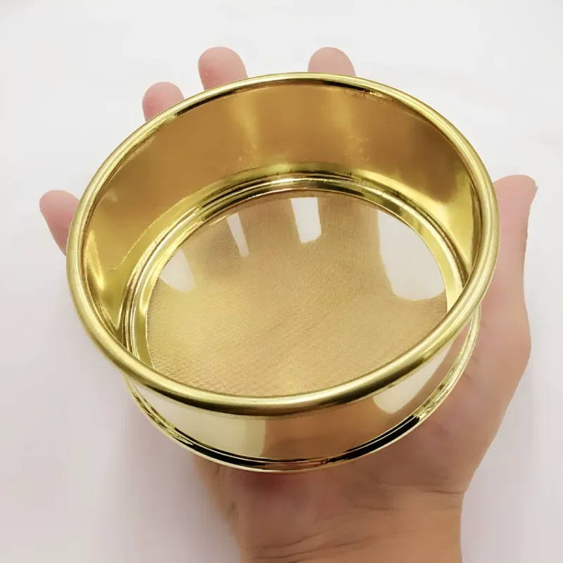 For All-copper Sieve Thickened Punching Frame Standard Sieve Traditional Chinese Medicine Powder Sieve Laboratory Copper