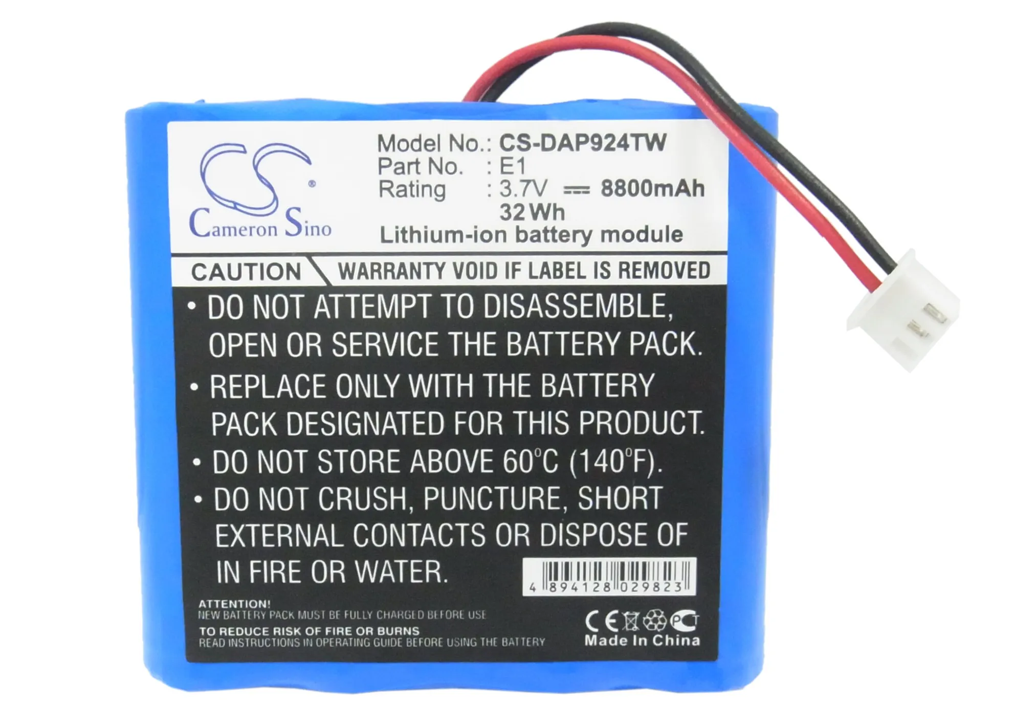 CS 8800mAh  Battery For Pure E1EvokeE-1S  Evoke Flow VL-60924  Evoke-2S  Evoke Mio Sensia One Flow  EVOKE-1S Marshall Verona