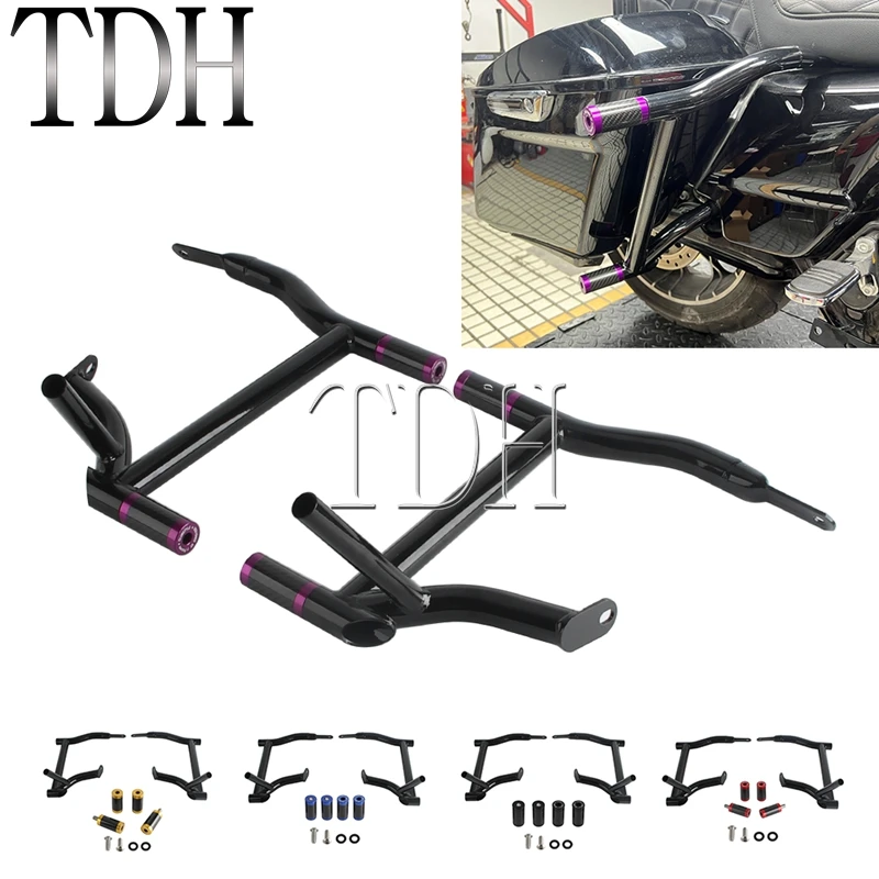 Motorcycle Saddlebag Guard Crash Bars For Harley Touring Road Street Electra Glide Road King CVO/SE FLHX/I FLTRK FLHXST 2009-24