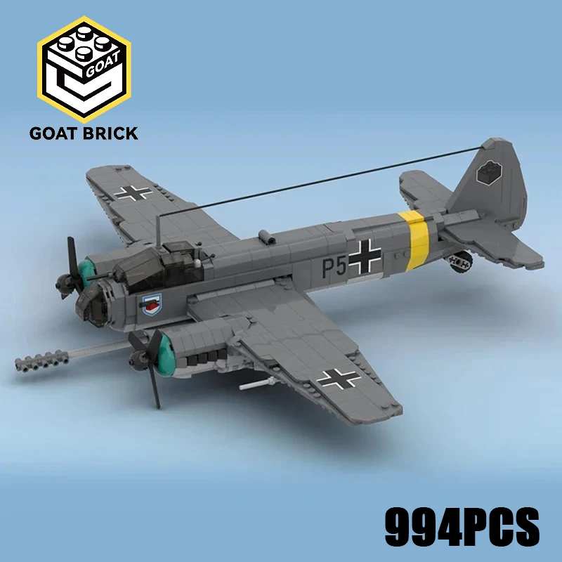 

Moc строительные кирпичи, военная модель самолета, шумеры Ju 88, технология истребителя, модульные блоки, подарок, рождественские игрушки, наборы «сделай сам», сборка