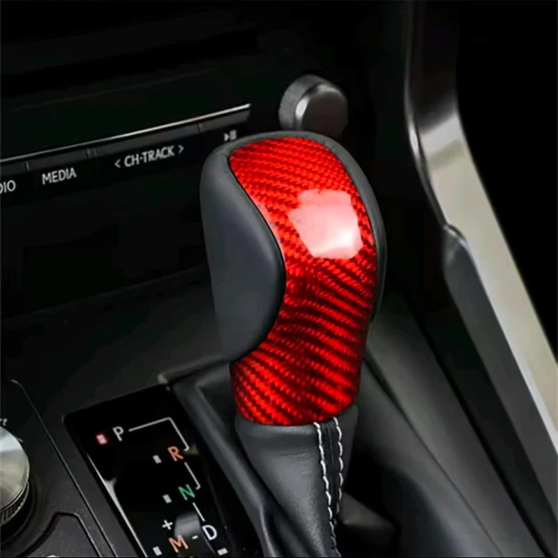 Carbon Fiber Gear Shift Knob Trim Cover For Lexus RX IS ES NX RC RX200t RX350 RX400h IS250 IS300 ES250 ES300h ES350 NX300h NX200