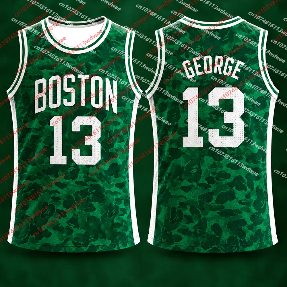 Tatum #0 Boston Classics Basketball Jersey Unisex Sleeveless Tank George 13 Vest For Men Women Basketball Sports Kid Tee
