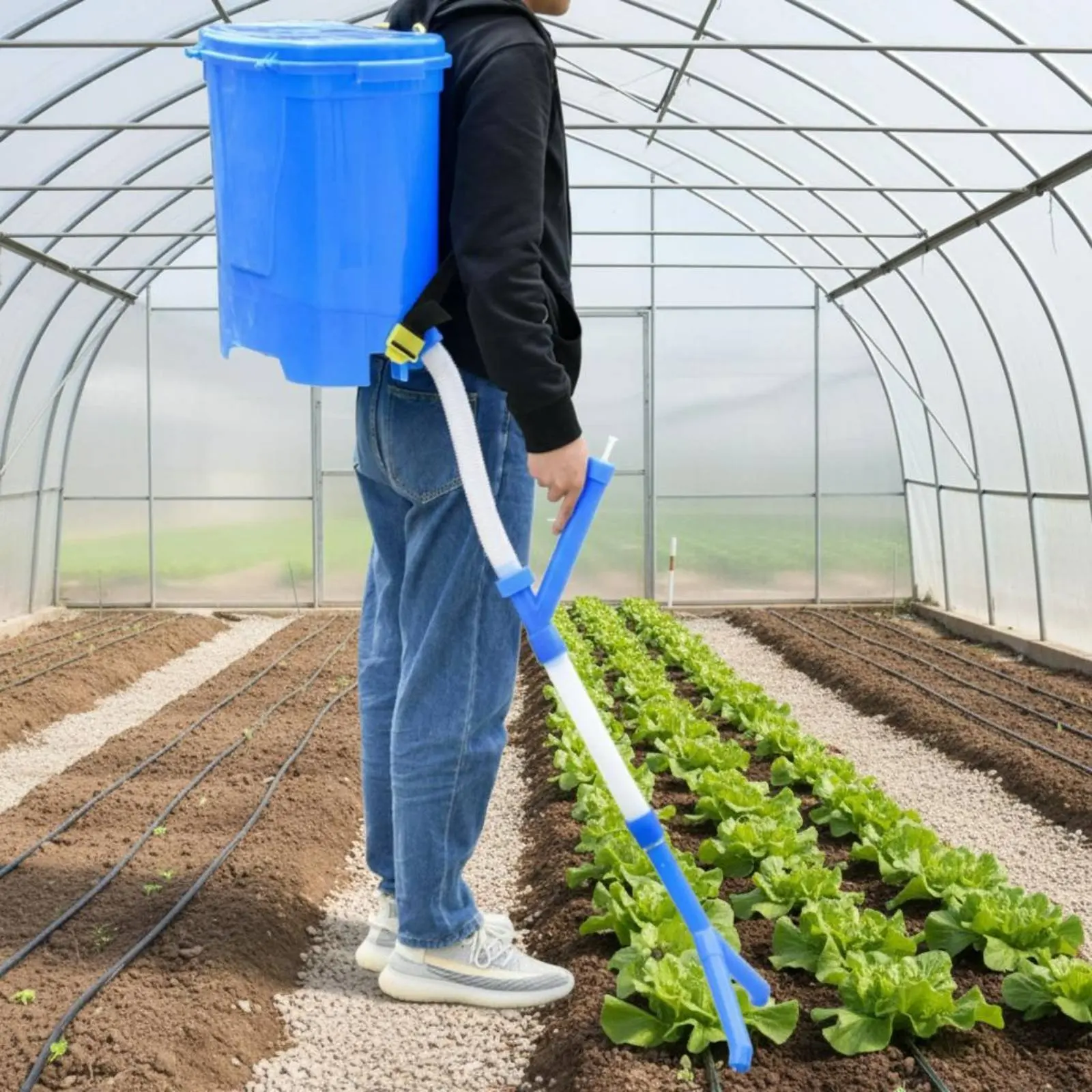 

Рюкзачный аппликатор для внесения почвоулучшителей, легкий ручной гранулятор для удобрений, с дышащей задней подушкой