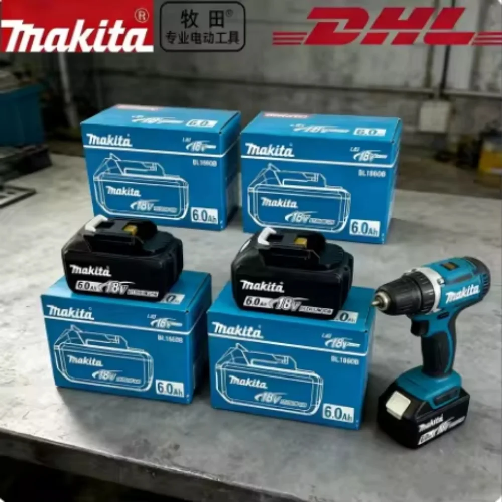 

NEW 6AH makita BL1860 18V Battery Power Tools Li-ion Replacement LXT BL1850 BL1840 for 18V Screwdriver with BMS 18V