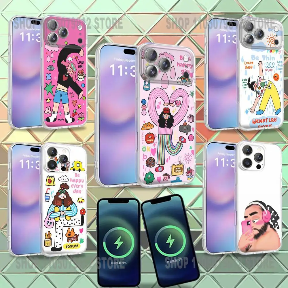

Funny funny boys and Cute girls Phone Case For iPhone 16,14,11,17,13,15,12,Air,Plus,Pro,Max,E,Mini Frosted for Magnetic Wireless