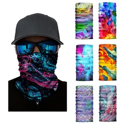Bandana Cycling Balaclava High Elastic Camouflage Seamless Bandana Anti-UV Face Mask Neck Buff Men Women Scarf Tube Face Shield