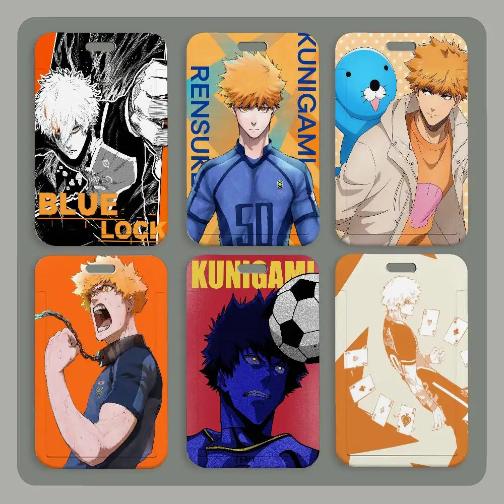 

Кулон-держатель для ID-карты Kunigami B-BlueS Hot Anime L-LockS с ремешком на шею, брелок для ключей, чехол для рабочего пропуска, подарок