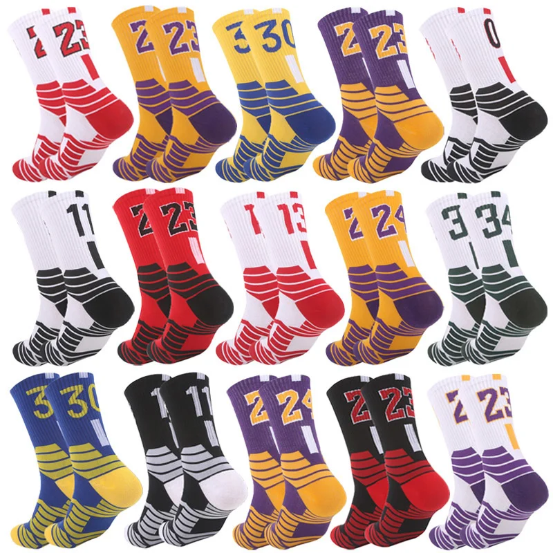 

Men Basketball Men Elite Socks 2023 New Socks Outdoor Running Non-slip Basketball Socks Breathable Sweat Absorbing Cycling Sock