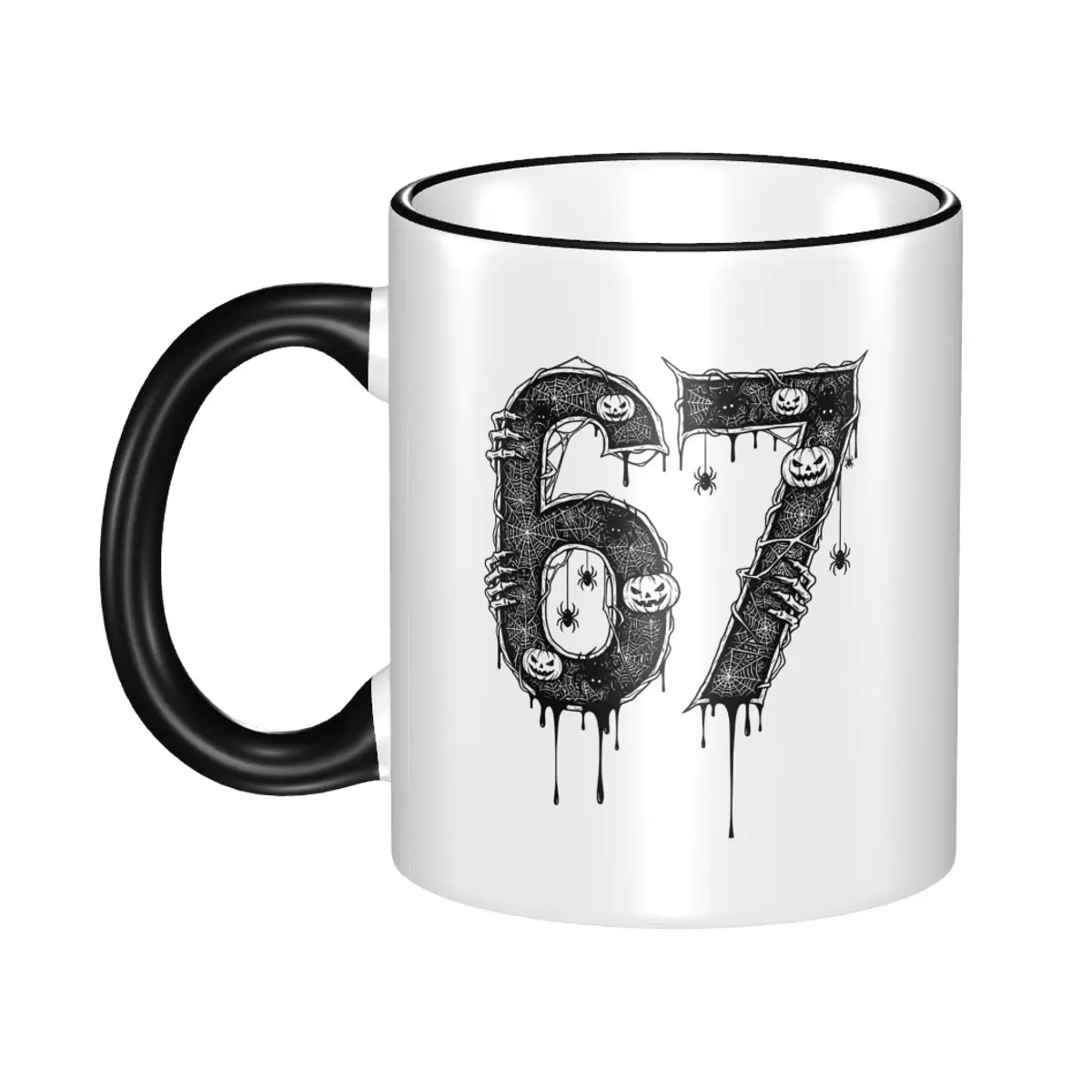 

67 Six Seven 6 7 Halloween Meme Mugs Funny Coffee Cup Healing Gift For Woman Man