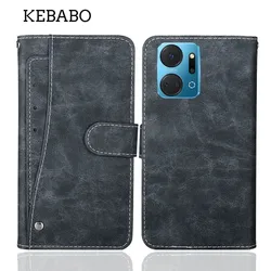 Fashion Leather Wallet Honor X7 X7a Plus Case Flip Luxury Card Slots Cover Phone Protective Book Style Bags