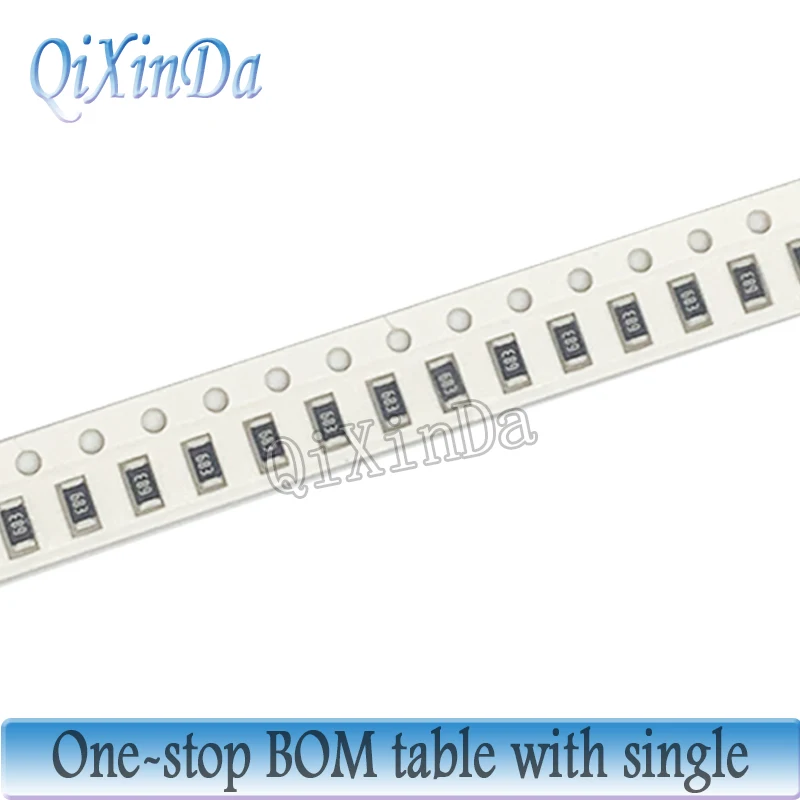 5000 PÇS/LOTE 1206 Resistor SMD 5% 0R-10M 0.1R 0.13R 0.47R 1R 3.9R 10R 24R 62R 1K 10K 47K 75K 100K 390K 470K 620K 1M 4.3M 8.2M