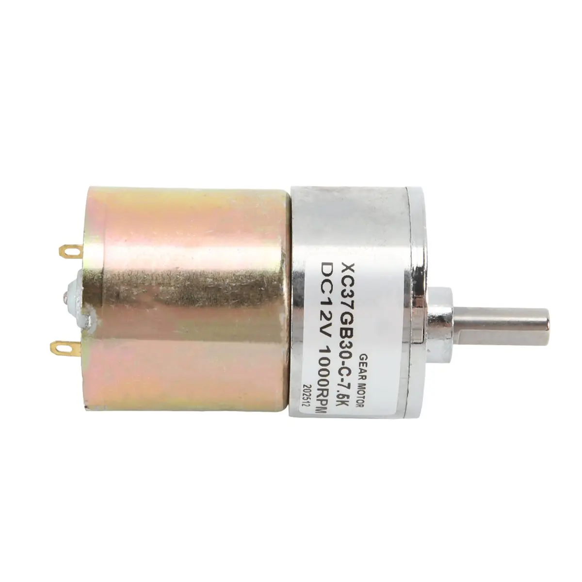 【Limited Offer】DC 12V 1000RPM Gear Motor High Torque Electric Mini Speed Reduction Geared Motor Eccentric Output Shaft 37mm