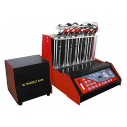 BEACON Machine BC-8H Gasoline fuel injector nozzle test bench BC-8H 8 cylinder petrol injector tester and cleaning machine