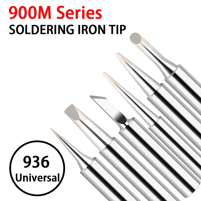 

5/12pcs 900M-T Soldering Iron Tips I/B/K/2.4D/3.2D/1C/2C/3C/4C Lead-Free Welding Tips Head Set for Solder Iron Station Tools