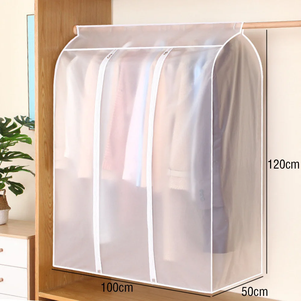 3D Large Clothes Dustproof Cover Garment Suit Dress Coat Waterproof Clothing Protector Hanging Organizer Wardrobe Storage Bag