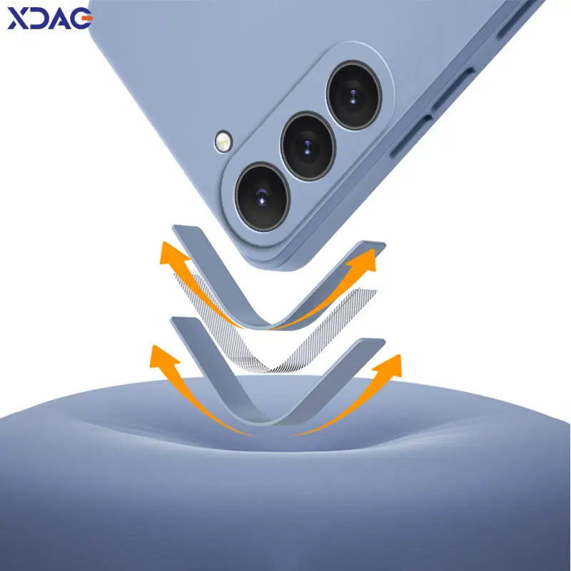Square Liquid Silicone Phone Cases for Samsung Galaxy S23 Plus Ultra FE Soft Shockproof Covers SamsungS23 S23FE S23Plus S23Ultra