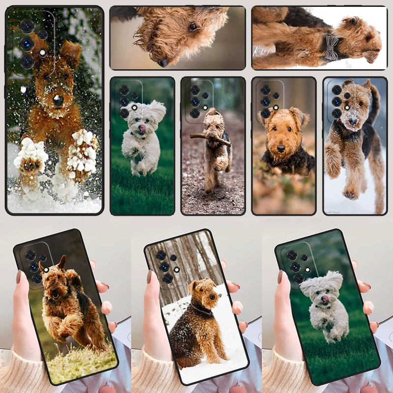 Airedale Terrier Dog phone case For Samsung Galaxy A42 A31 A40 A51 A71 A32 A80 A91 A52 A72 A73 A20e A21S A50 A70 A11 A12 Cover