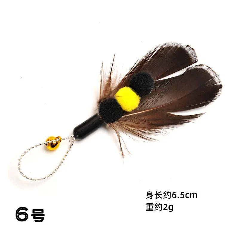 Interactive Bird/Feather Cat Wand with Bell Powerful Suction Cup Interactive Toys for Cats Kitten Hunting Exercise Pet Products