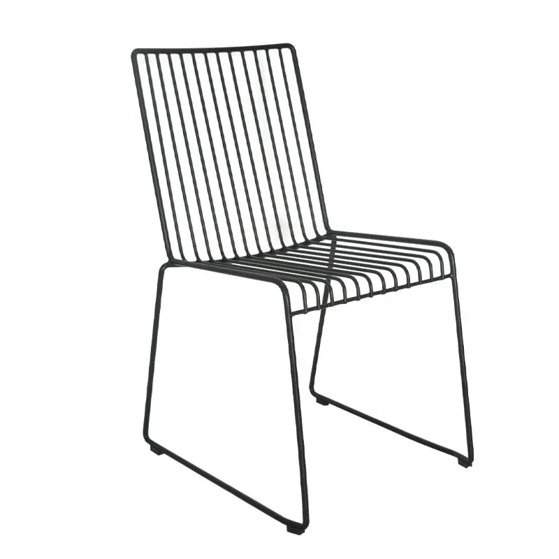 

Balcony Back Iron Chair Leisure Outdoor Dessert Shop Cafe