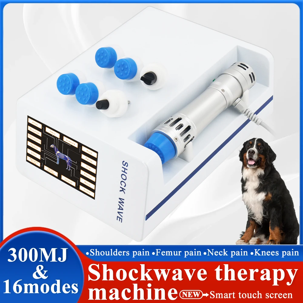 

Animals Physiotherapy Shock Wave Machine For Relieve Joint And Knee Pain Treat Tendon Injury Relaxation 300MJ Shockwave Massager