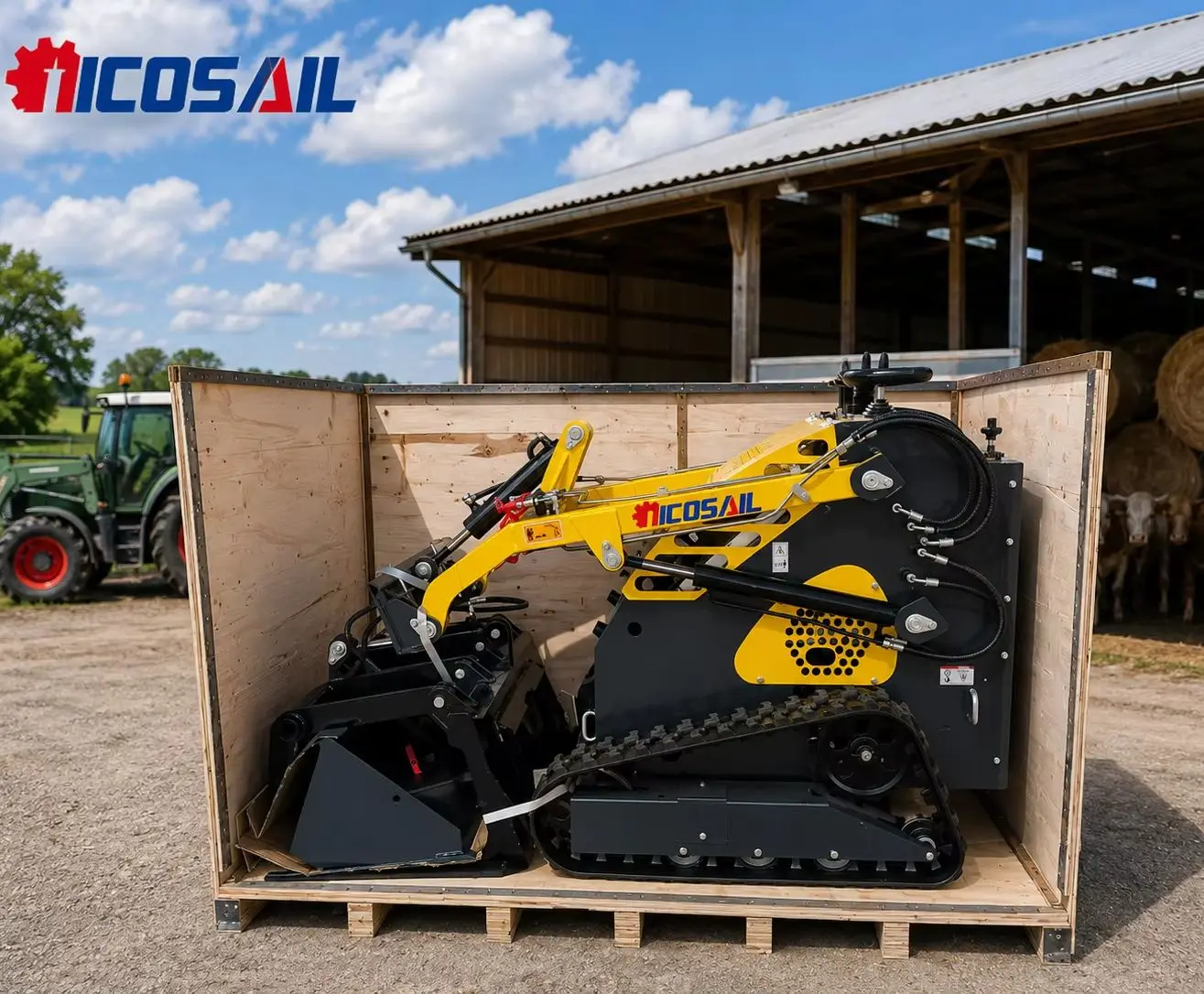 

Custom 380E Skid Steer Loader CE Certified Euro 5 Compact Hydraulic Loader for Heavy Duty Work