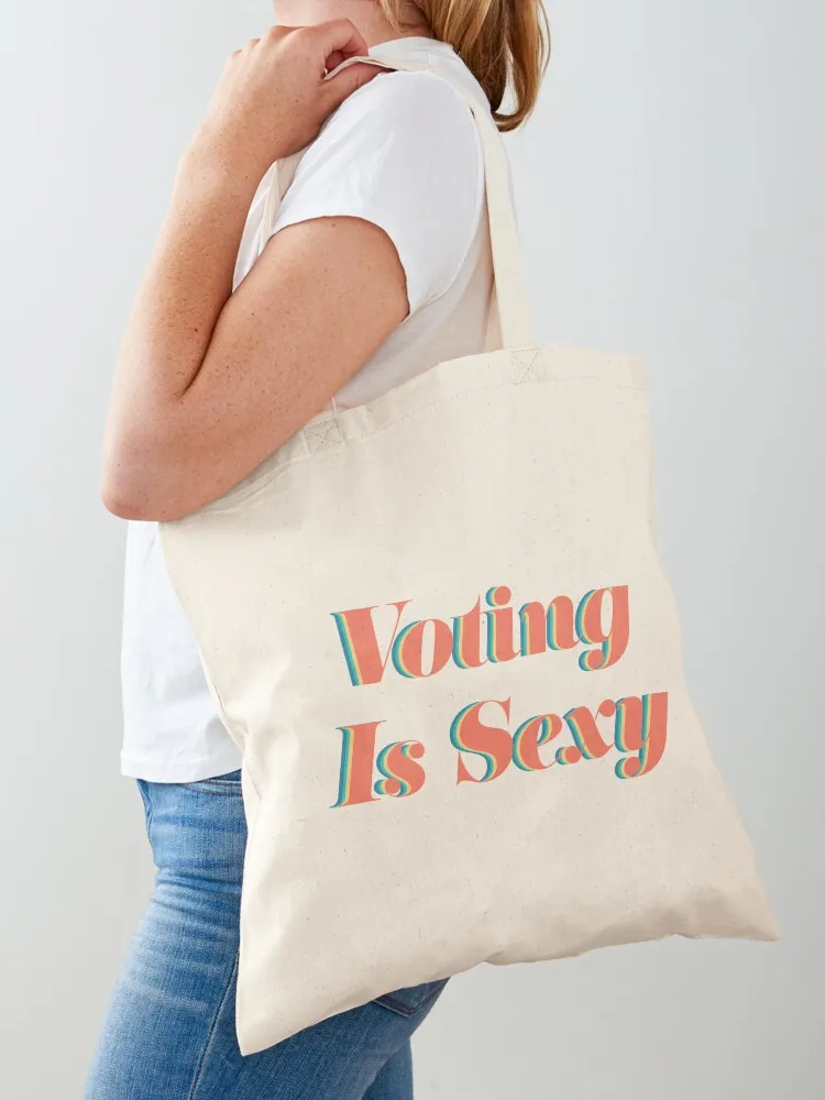 Voting Is Sexy Tote Bag Handbags Shopper bag Canvas Tote Bag