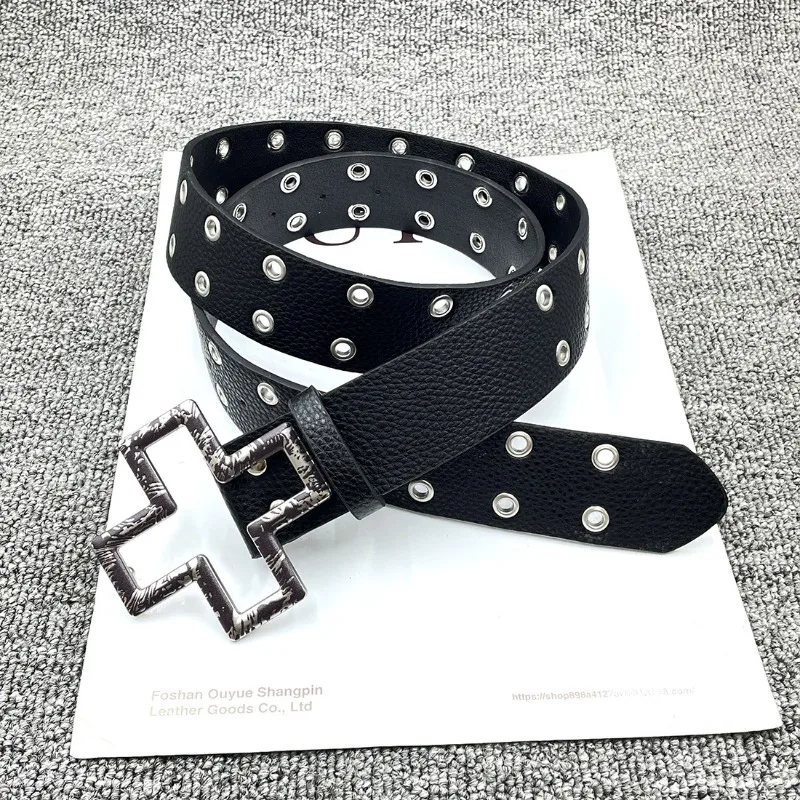 

Retro Dark Subculture, Vintage Cross, Metal Buckle, Punk, Gothic Trend, Personality, Niche, Waist Belt, Y2k belt