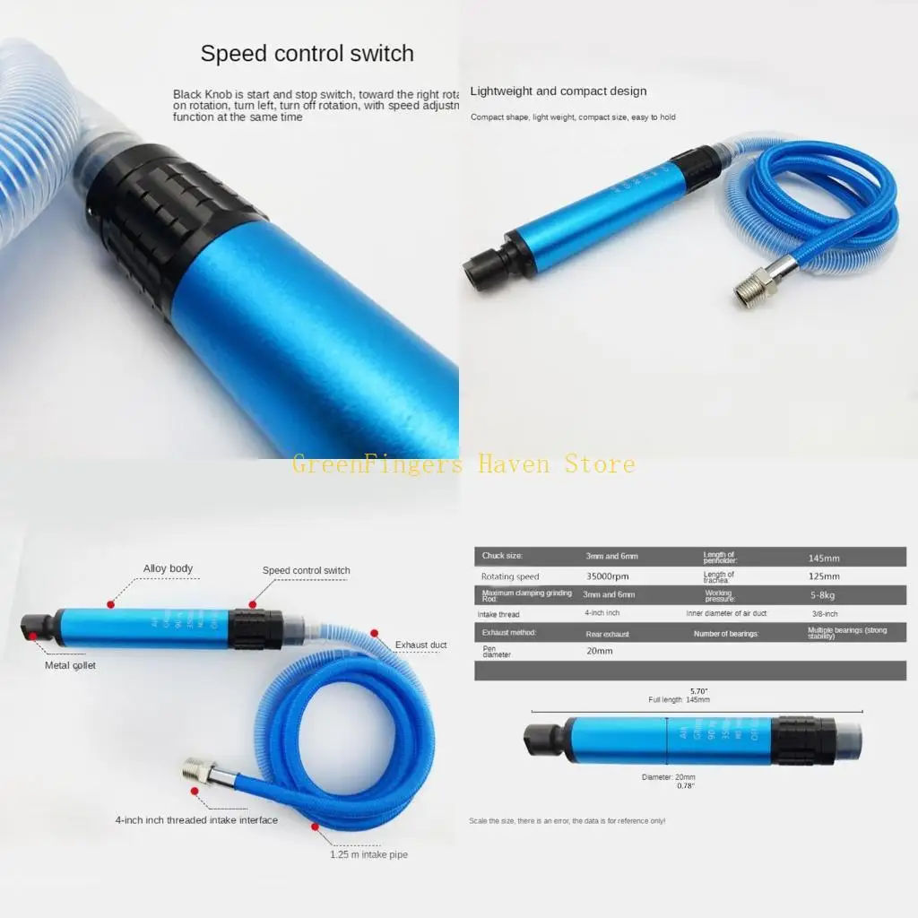 

F68D-тип карандаша Die Grinder 35000RMP 5 мм воздушного мощного воздушного двигателя Микросвязелка Установка высокоскоростной