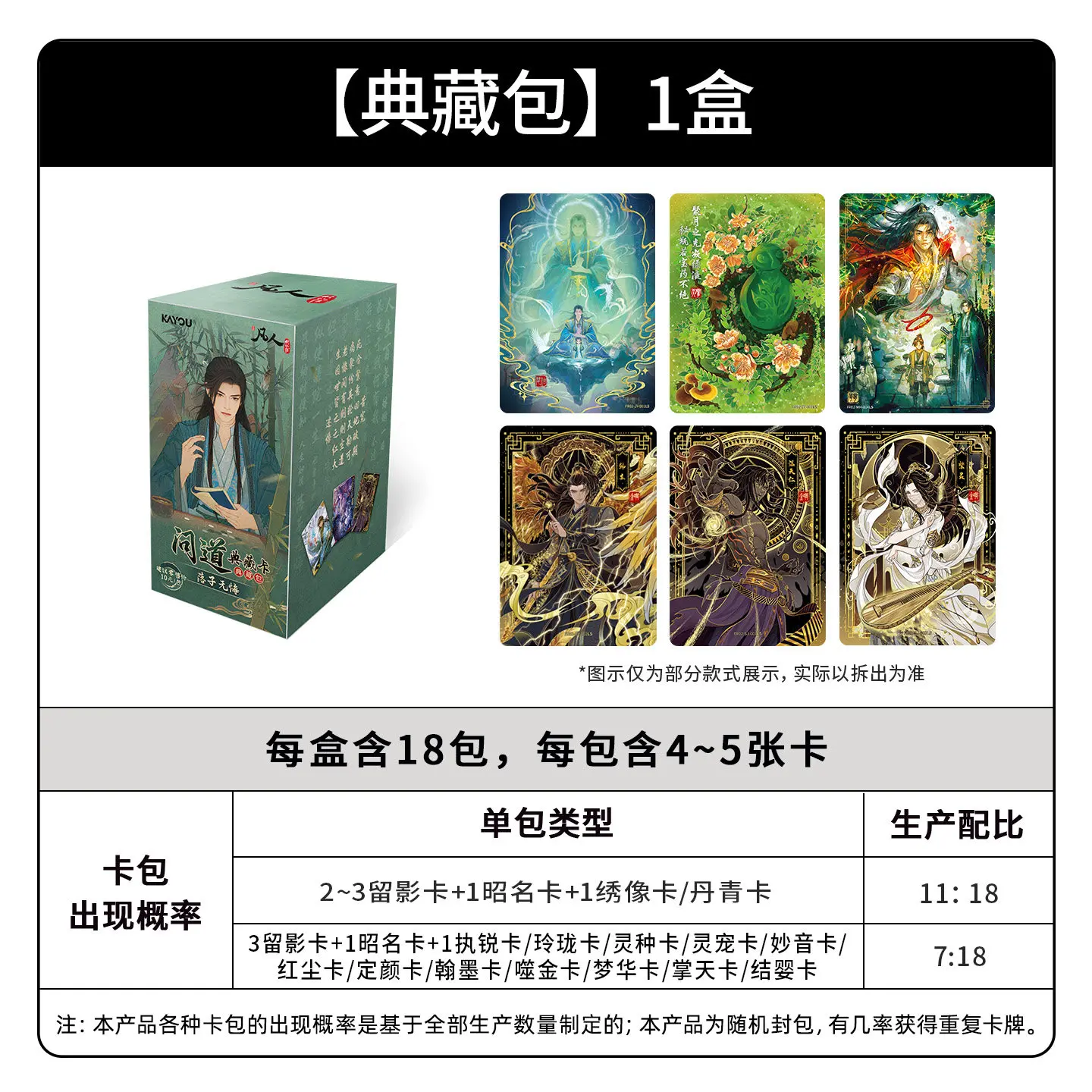 Genuine KAYOU A Record Of A Mortal’S Journey To Immortality Card Collection Pack Vol.2 The Southern Wind Rises Novel Card Gift ﻿