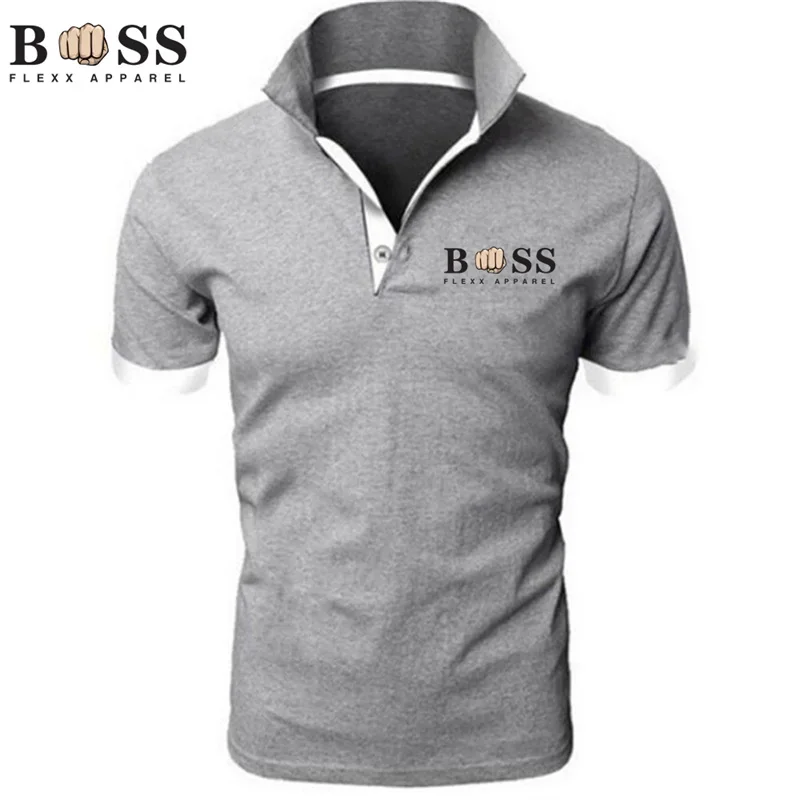 2024 New Men\'s Fashion Sports Summer Slim Fit Short Sleeve Polo Shirt, Men\'s Personalized Printed Golf Polo Shirt.