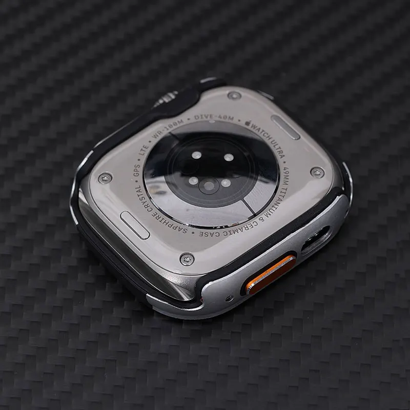 Titanium Color Cover for Apple Watch Ultra2 49mm Zinc Alloy Matte Waterproof Protector Aluminum Case IWatch Series Ultra 2 49