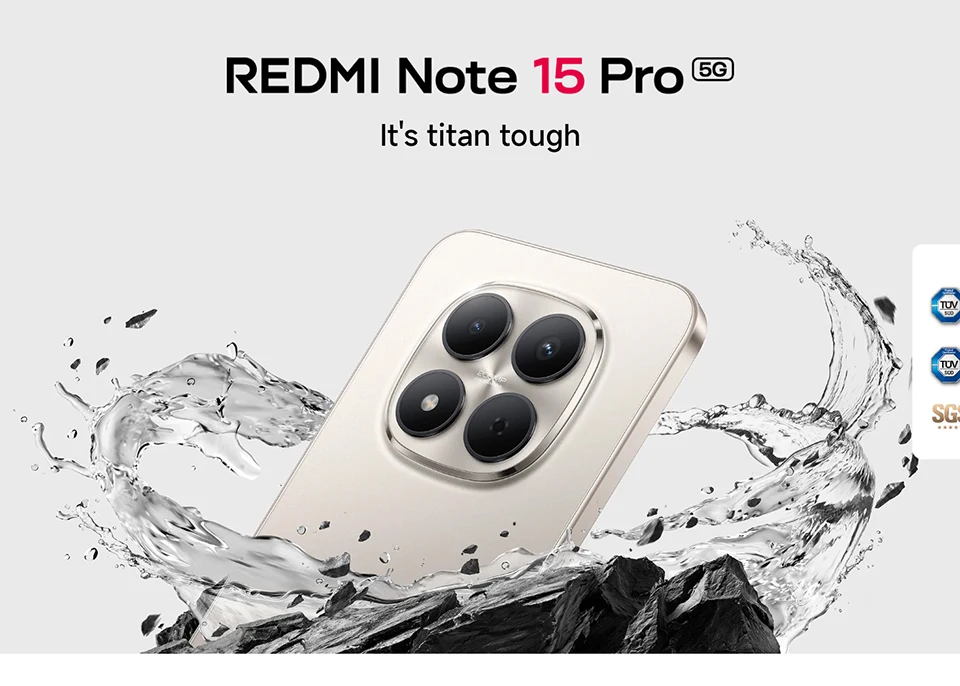 Xiaomi Redmi Note 15 Pro 5G Smartphone Global Version 200MP Camera 45W 6580mAh 6.83'AMOLED Display MTK Dimensity 7400-Ultra