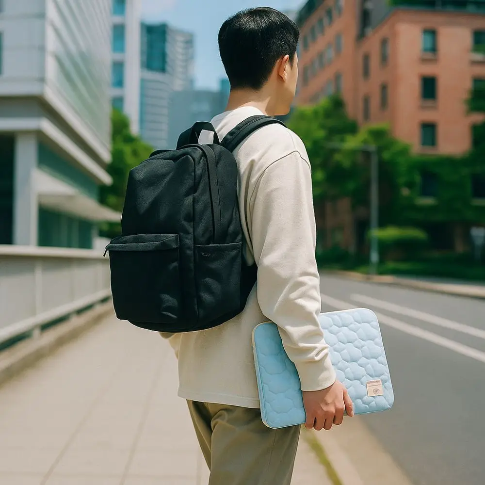 ソフト韓国スタイルのラップトップバッグポータブルクラウドコンピュータバッグパッド入り軽量タブレット保護ケースオフィス