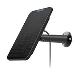 New 4W Solar Panel charging build in Battery for Blink Outdoor/Blink XT2/XT Camera cable (black)