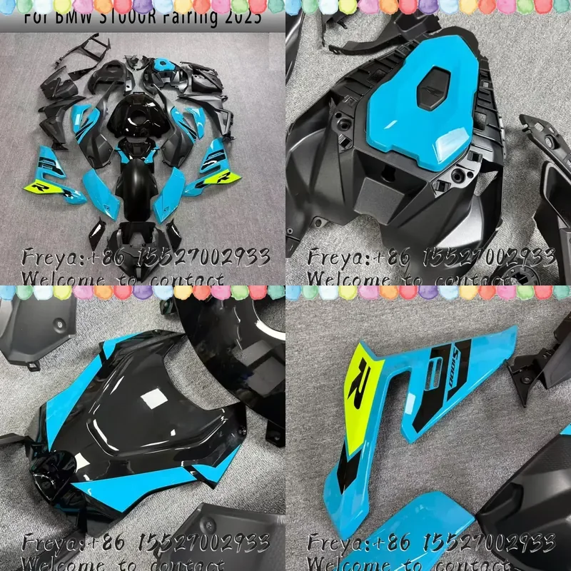 New Motorcycle Fairing Kit For S1000R 2025-2026 Complete Fairing Set, Body Shell & Plastic Components Blue DIY Paint