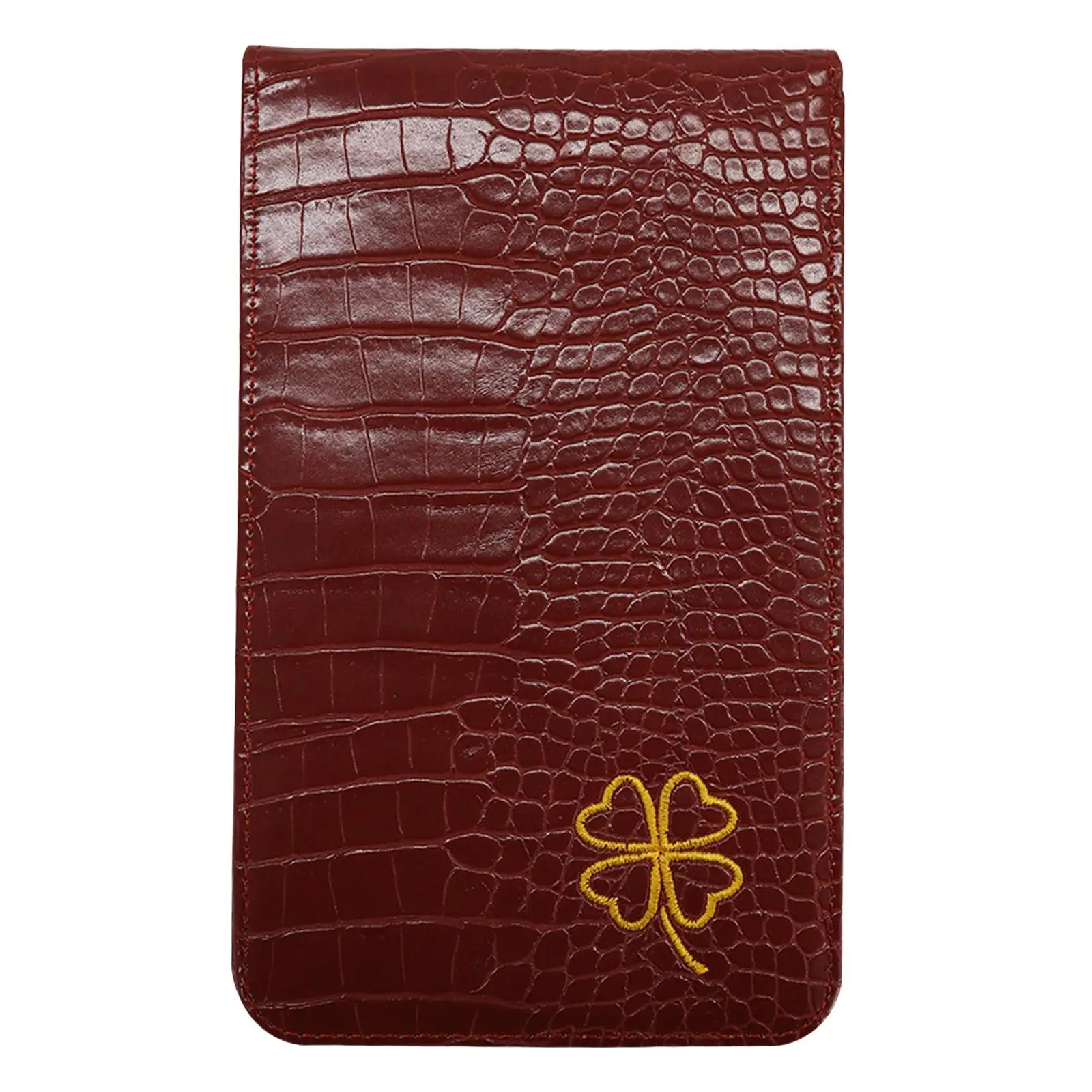 Golf Scorecard Holder Scorecard Protector Five Elastic Bands Quality PU Leather Versatile