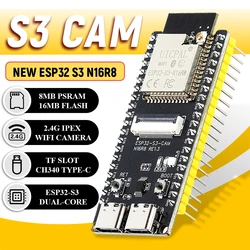 ESP32-S3 Development Board with 2.4G Wifi Module for Camera Module OV2640 8MB PSRAM 16MB FLASH ESP32-S3 N16R8 CAM Type-C