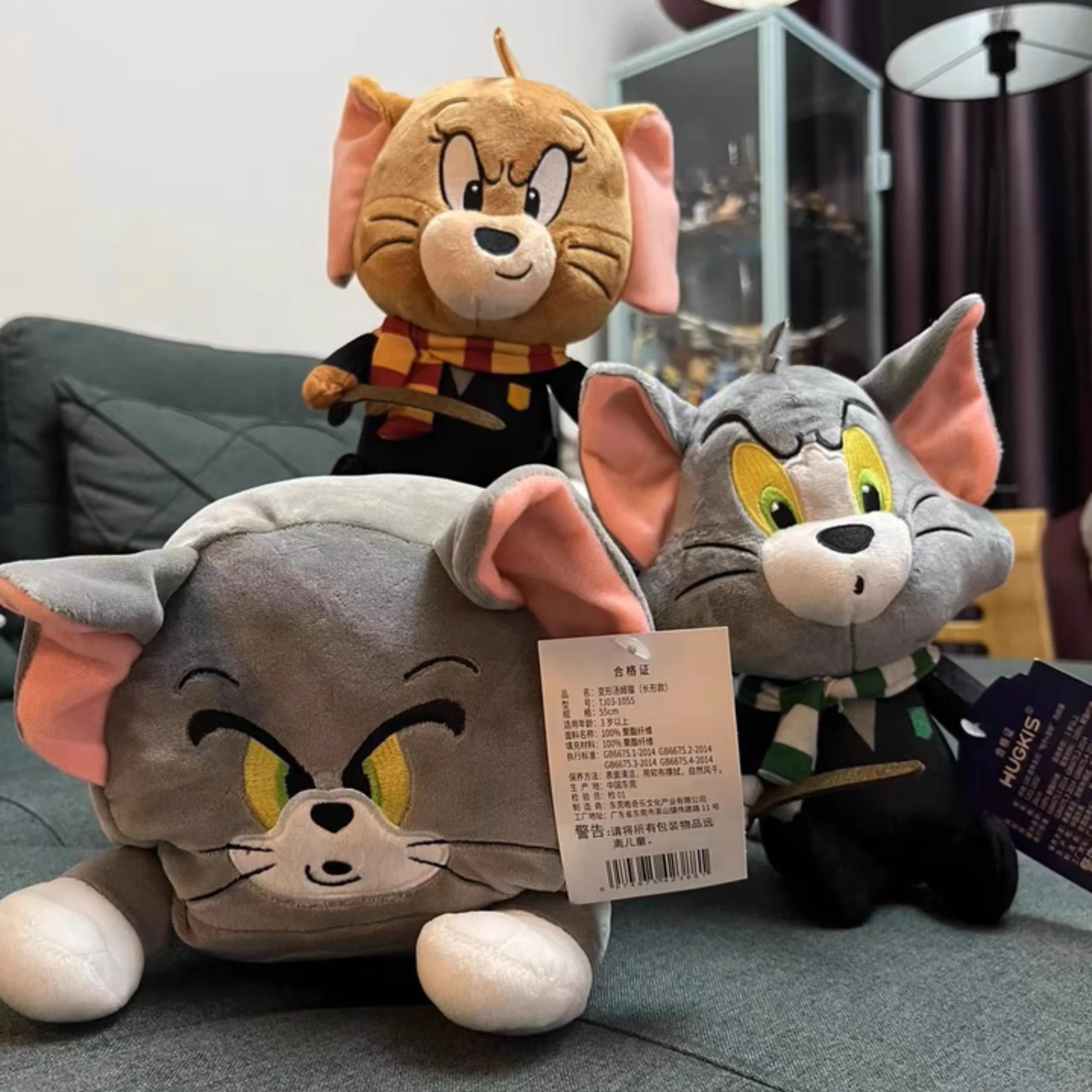 Warner 100 ° aniversario Tom y Jerry muñeco de peluche Cosplay Harry Potter Tom vestido de peluche juguete regalo sorpresa para niños