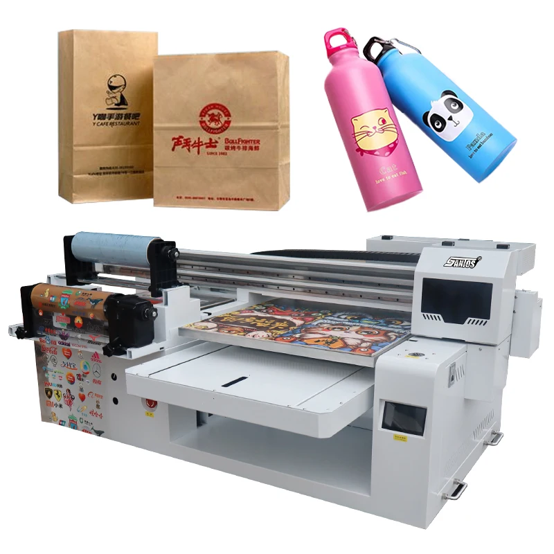 60*90cm uv flatbed printer A1 printing machine Phone Case Mugs Bottles varnish uv dtf printer A3 for crystal label sticker