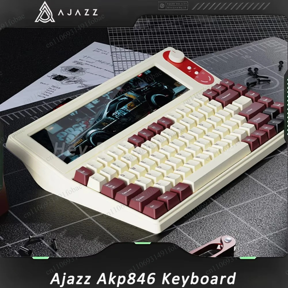Ajazz Ajazz Akp846 Keyboard 84keys 10.1 Lcd Screen Wired Rgb Mechanical Keyboard Programming with 4.95inch Pc Gamer Keyboard Custom - Aliexpress Deal